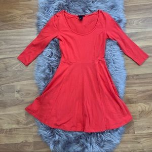 3/4 Sleeve Skater Flare Circle Dress